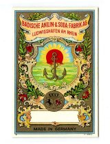 Badische Anilin and Soda Fabrik (BASF) Dye label